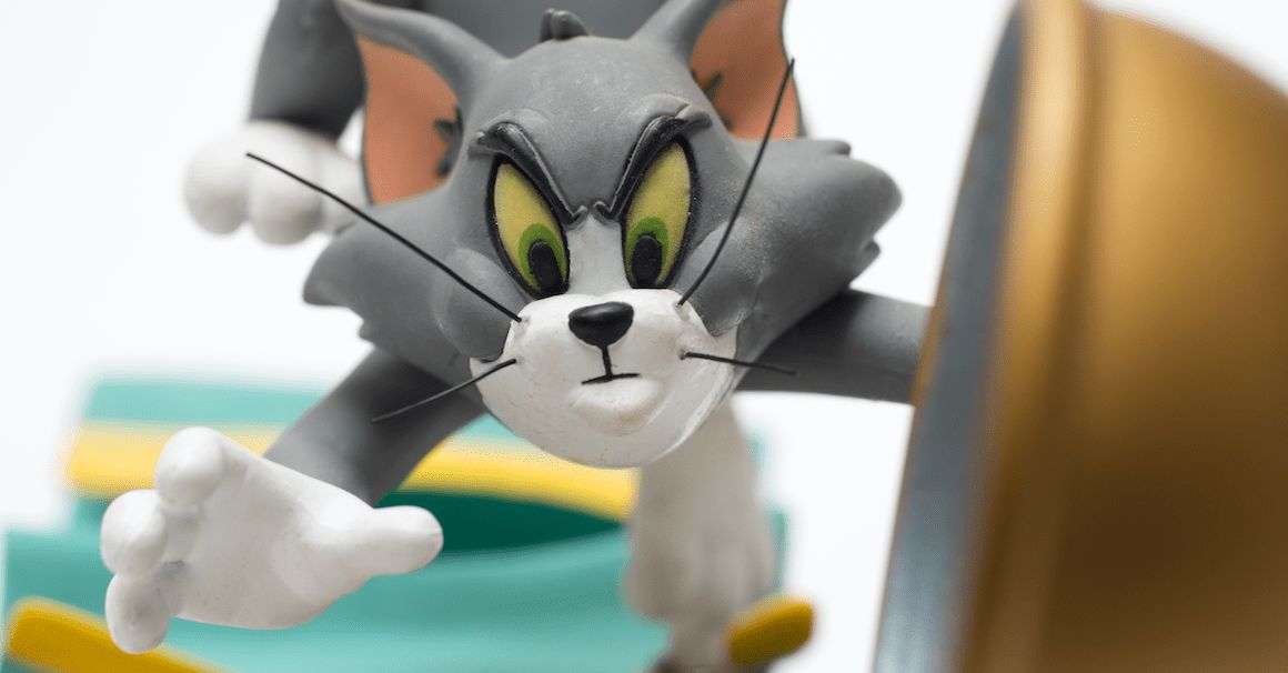 Skulpturen Tom und Jerry